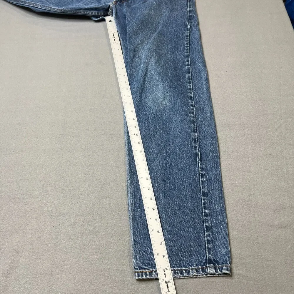 Levi's 550 Jeans Men 34x34 Blue Denim Light Wash Straight Leg Casual Relaxed-Fit